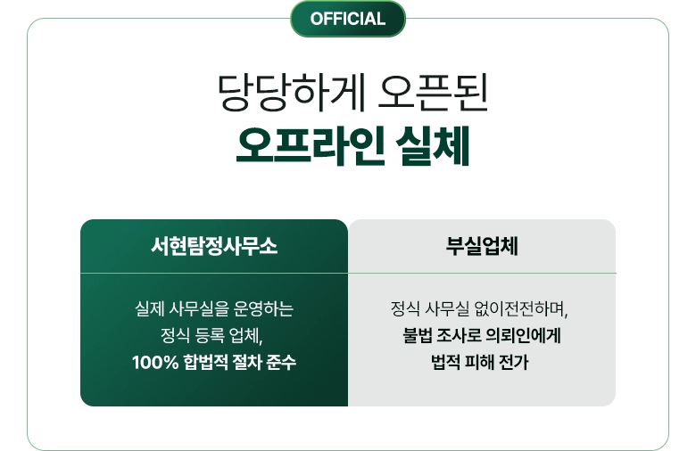 대전흥신소 상담 운영 기준